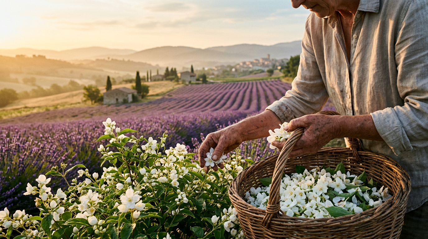 The Grasse harvest, in slow time
